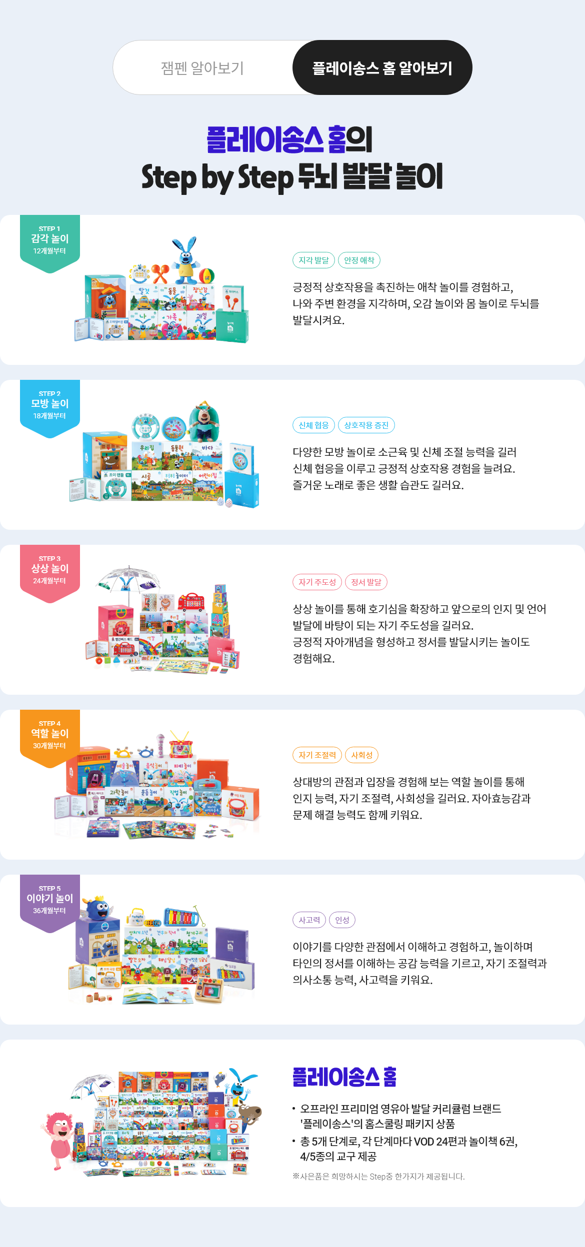 플레이송스 홈 알아보기
